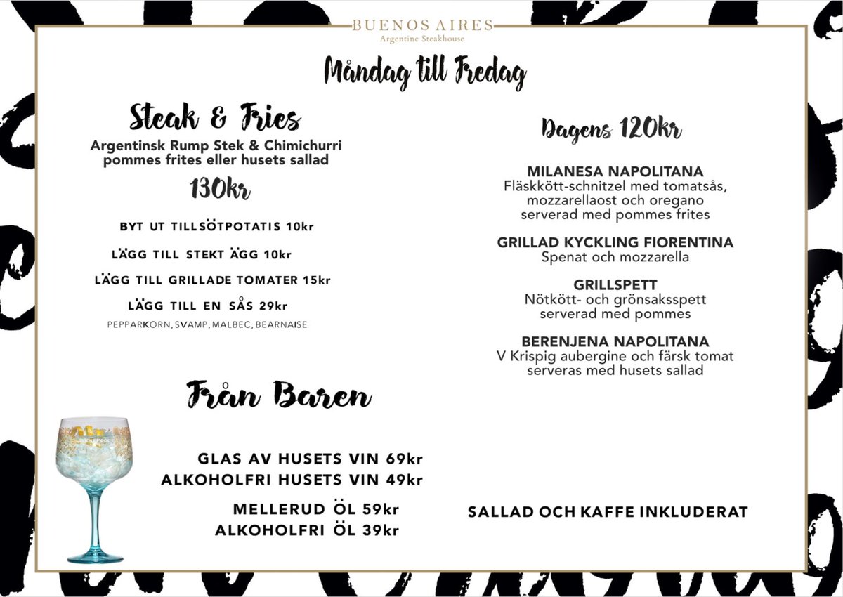 ba_steakhouse's tweet photo. Join us for lunch!! Not long left for todays lunch but we will be back again tomorrow from 12:00 till 14:00. Find out more on our website or check out this weeks lunch menu. https://t.co/3WSXLW8XrU