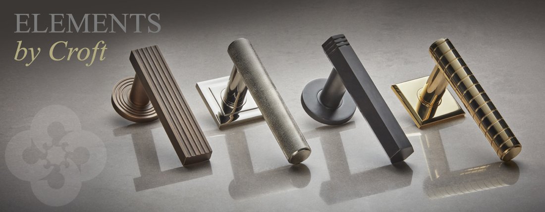 crofthardware's tweet photo. Start by choosing one of our stunning new Lever Handle designs. Next, decide on your Lever Rose from a selection of beautifully engineered Round and Square Roses. Finish your project with the perfect Escutcheons, Turn &amp; Releases and Cabinet furniture #ElementsbyCroft #quality https://t.co/7RHmvzRVYz