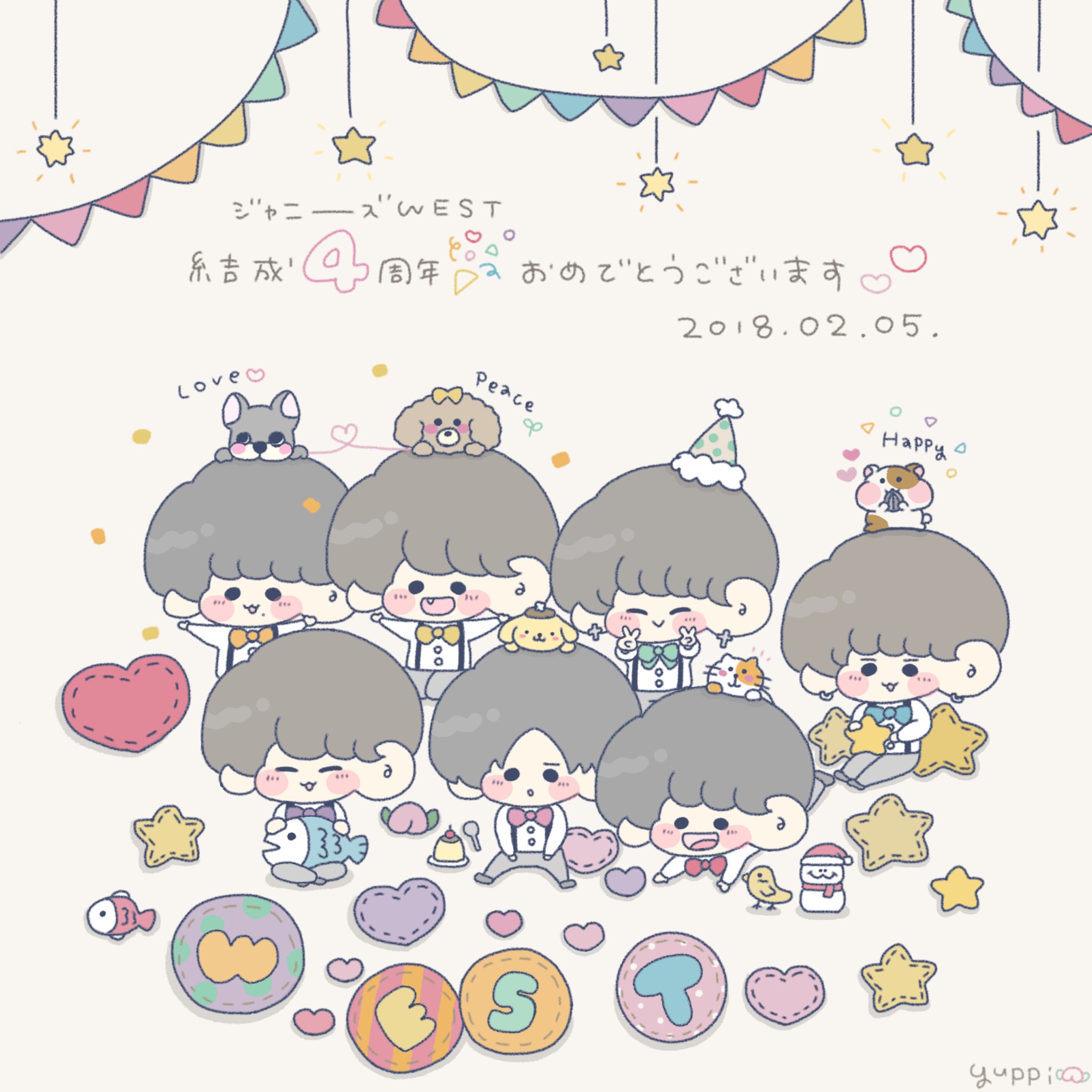 ゆっぴ 遅くなってしまったけど ジャニーズwestさん結成4周年おめでとうございます ずっと好き ジャニーズwest結成4周年 T Co Zpfi2pqped Twitter