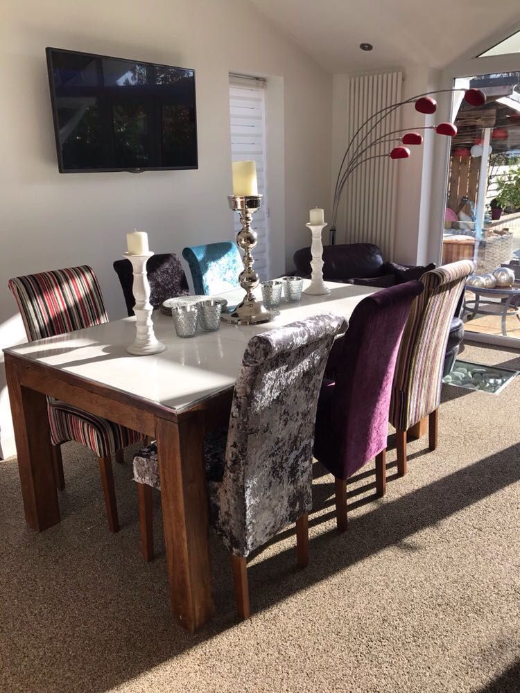 waterjetcd's tweet photo. A little job we completed at the back end of last year. Bringing a new lease of life to an old dining table wit some perfectly cut tiles and matching silver trims. #eatwell #finedining https://t.co/wOvfDYqE2E