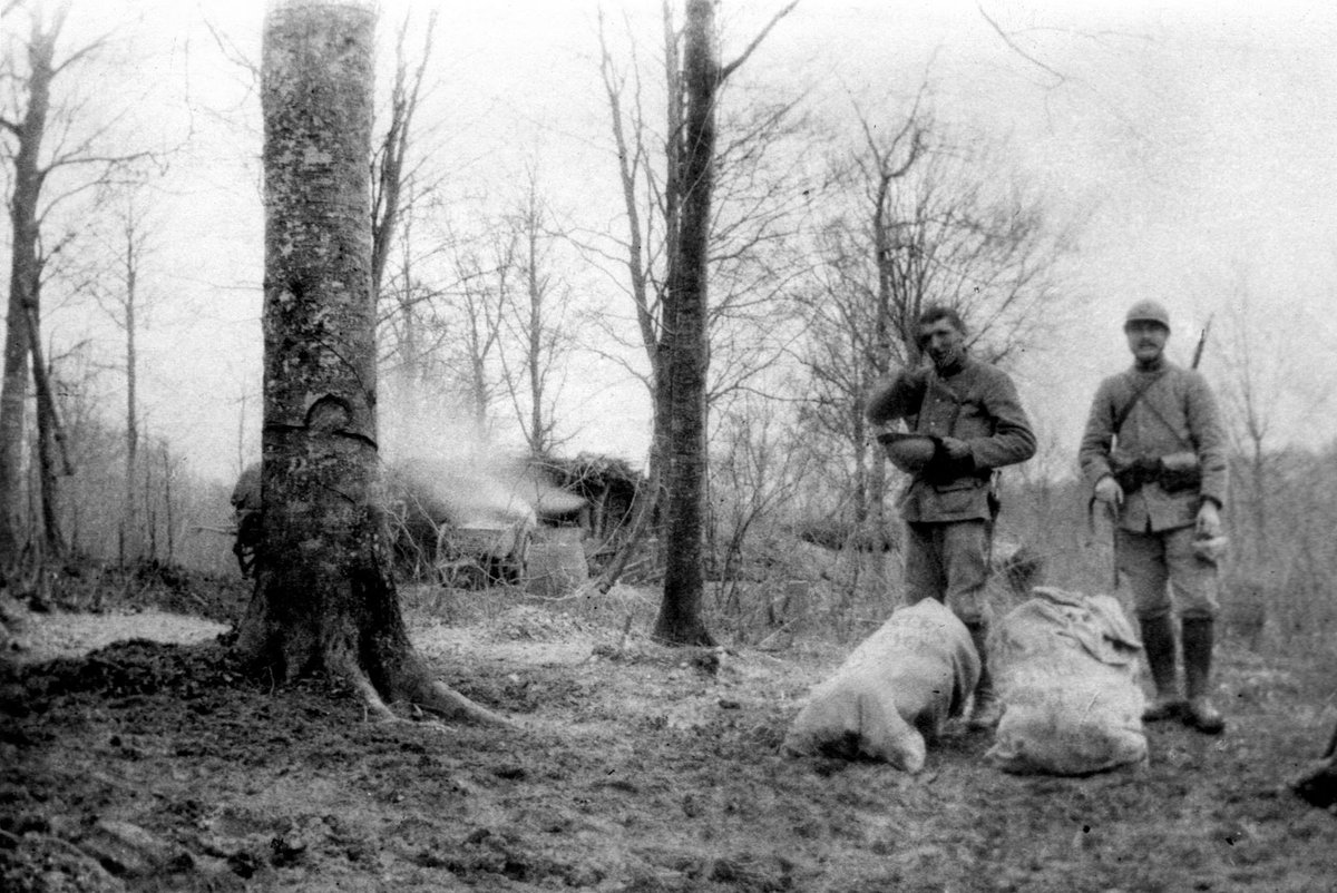 fthms78's tweet photo. @GastonMAS1418 #164RI #Herbebois #Tranchées Arrivée du courrier https://t.co/04UM5oxHh5