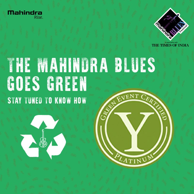 mahindrablues's tweet photo. Join us in making the #Blues greener at the #MahindraBluesFestival2018! We're taking up a host of initiatives to make the festival eco-friendly, and you can help us in making it a success. Stay tuned to find out how.
#GoGreen #RoadToMBF2018 #Blues #Festival https://t.co/awND7IZejU