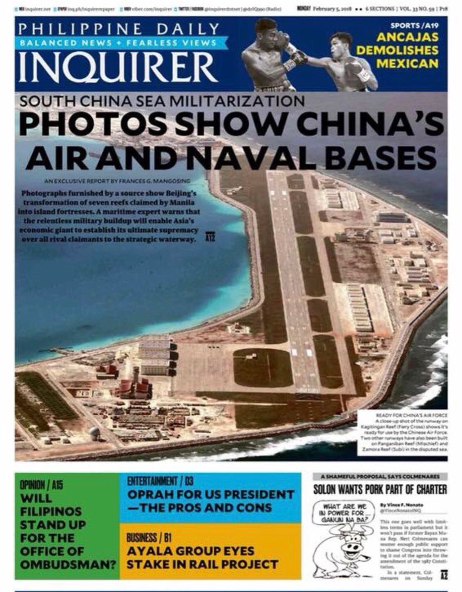 tomvillarin's tweet photo. Next thing we know, PDuts has made the Phils the newest province of China! If Roque says they can’t do anything about it, then we know we’ve been sold &amp; their push for charter change sweetens that deal. Filipinos shld wake up and kick out Malacanang’s occupants for high treason! https://t.co/uqCu9NLS7d