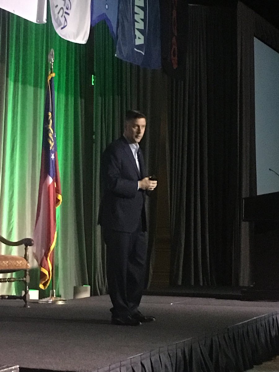 PeterTirschwell's tweet photo. “We have the best ILA here in Georgia. These are great people, great leaders,” @GaPorts head Griff Lynch tells #GFTC2018. Speaks volumes about why this is the fastest growing US port. https://t.co/42U3JnZLCq