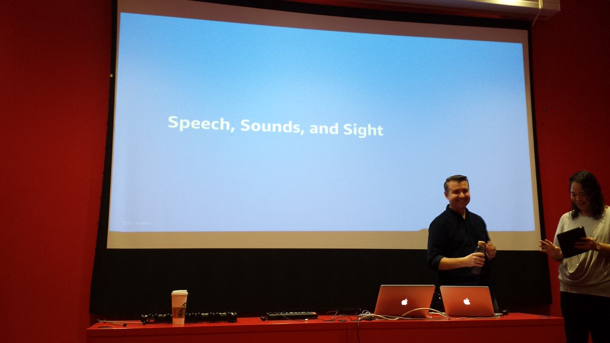 RomainChabbal's tweet photo. Interaction Design : designing multimodal interactions (Speech, Sounds, Sight) with Amazon @ixdconf. Yes, light travels faster than sound, but sound is processed more quickly by the brain ;-) #ixda18 #ux  
Attending this workshop thanks to @JETPULP :-) https://t.co/MXWWKRx4qa