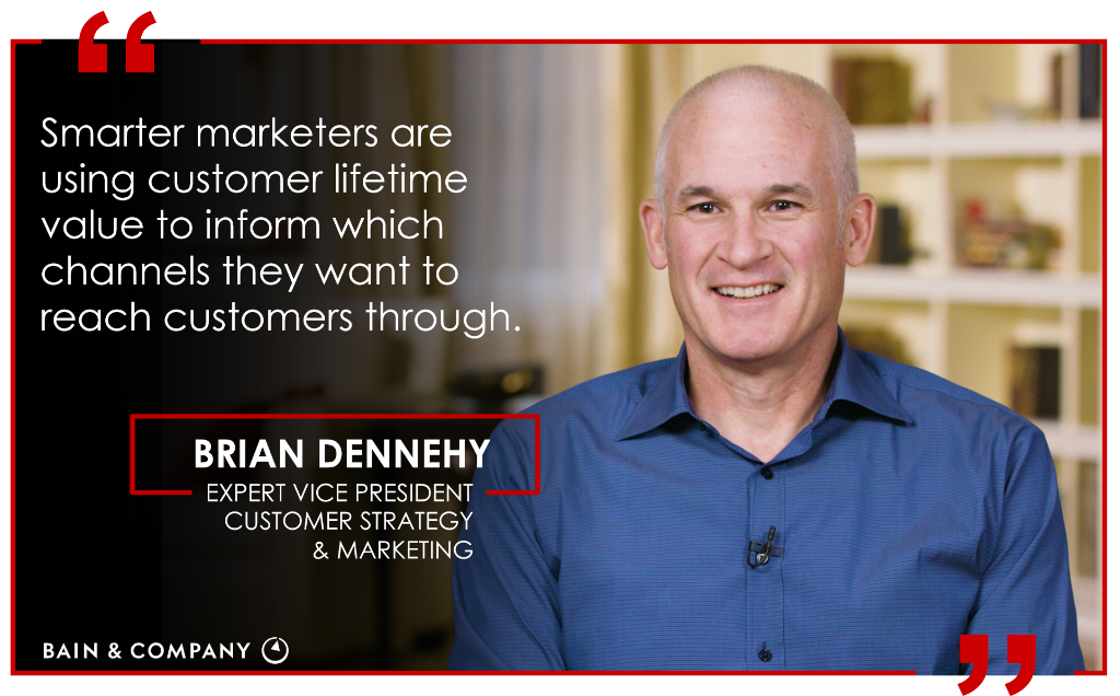 BainandCompany's tweet photo. Brian Dennehy, expert vice president in Bain's Customer Strategy &amp; Marketing practice, explains how leading marketers are using advanced analytics to predict and understand customer behavior and  retain high value customers. 

https://t.co/3CD2DxBXfG

#BainExplains https://t.co/6L65ys9J83
