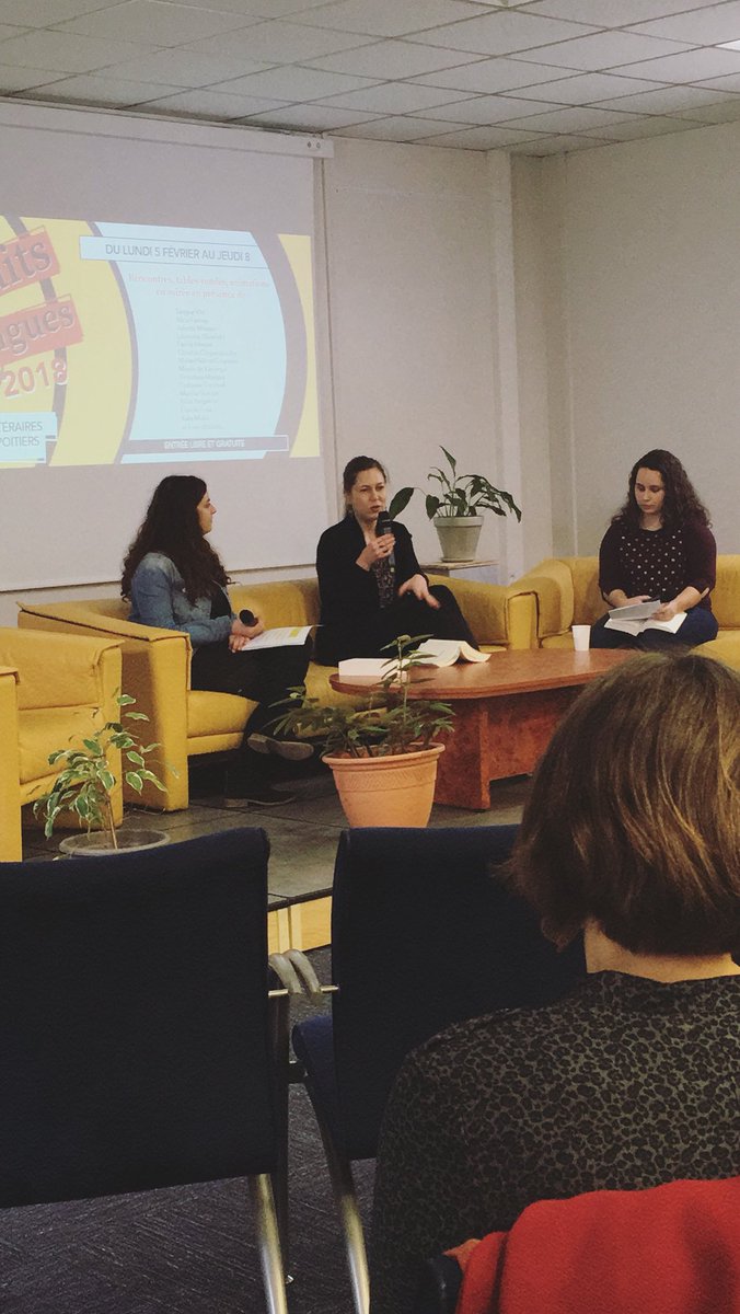 cultureLLe_asso's tweet photo. BDL 2018 commence 🎉 La première invitée est Nina Yargekov ! #Poitiers #festival #littérature #books #livres #BDL2018 #livresque #Yargekov https://t.co/wOa3FQ31Sb
