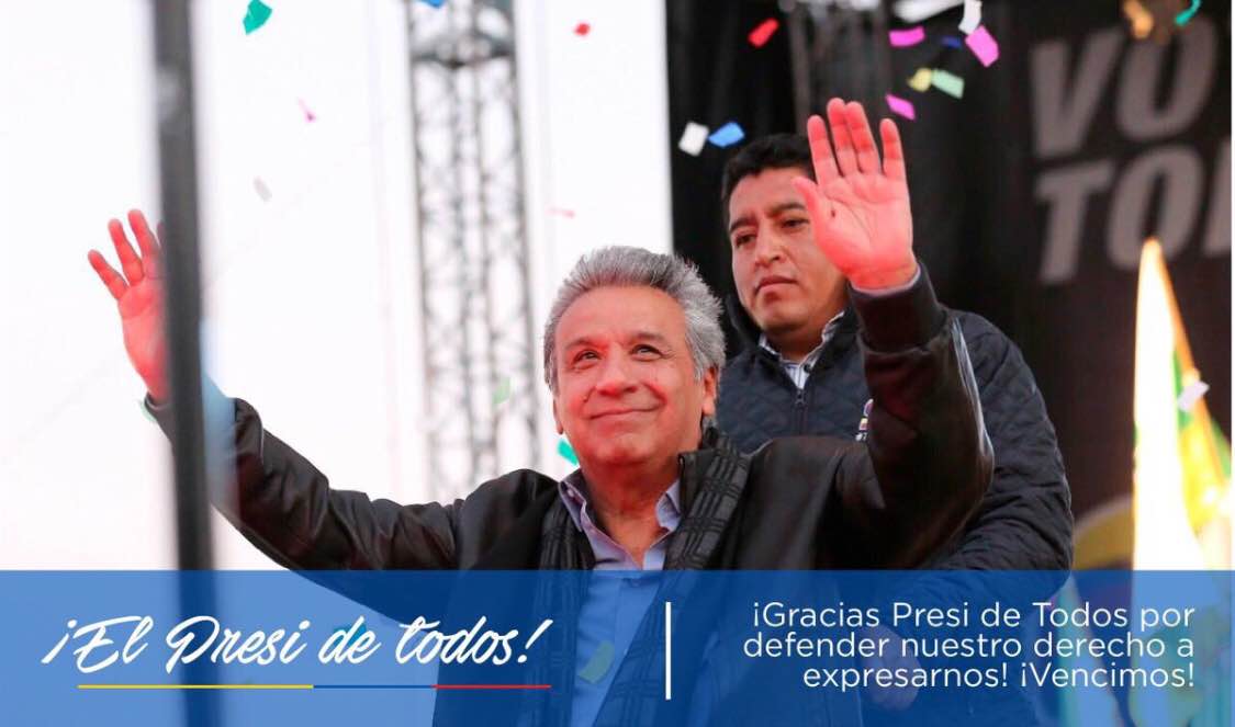 cotopaxi_AP35's tweet photo. Felicitaciones a nuestros militantes! Un triunfo de todos 🇪🇨 hoy inició el cambio. El país dijo sí a la Consulta Popular, la victoria es de todos los ecuatorianos! https://t.co/aFEarttvzG