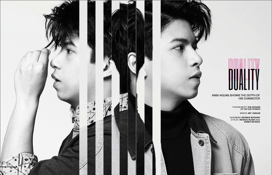 NashAguasOFC's tweet photo. [PHOTO] 

"Nash Aguas @AguasNash01 for @FHMPhil February 2018 #styledbypatrickpleno " https://t.co/rEMpc8KaSC