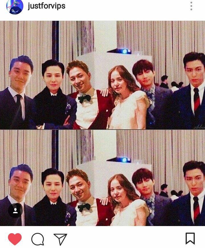 AraizeaMisVIP's tweet photo. The closest OT6 that we can get 💛VIPS editing skills are no joke 😂 daebak!!  #BIGBANG #DopeWeddingCongratz https://t.co/FzfG7SV5aB