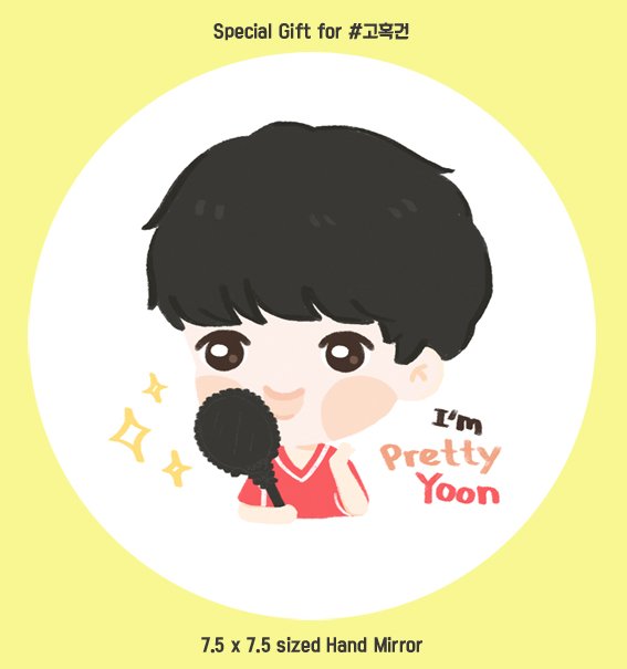 업체측 재고 부족으로 인하여 러기지택은 미니원형거울로 변경됩니다
Due to a shortage of goods in stock, A luggage tag is replaced by a hand mirror.
Special Thanks to <a href="/yakult121/">yakult-ksy.</a> for giving your precious fanart to us 😍