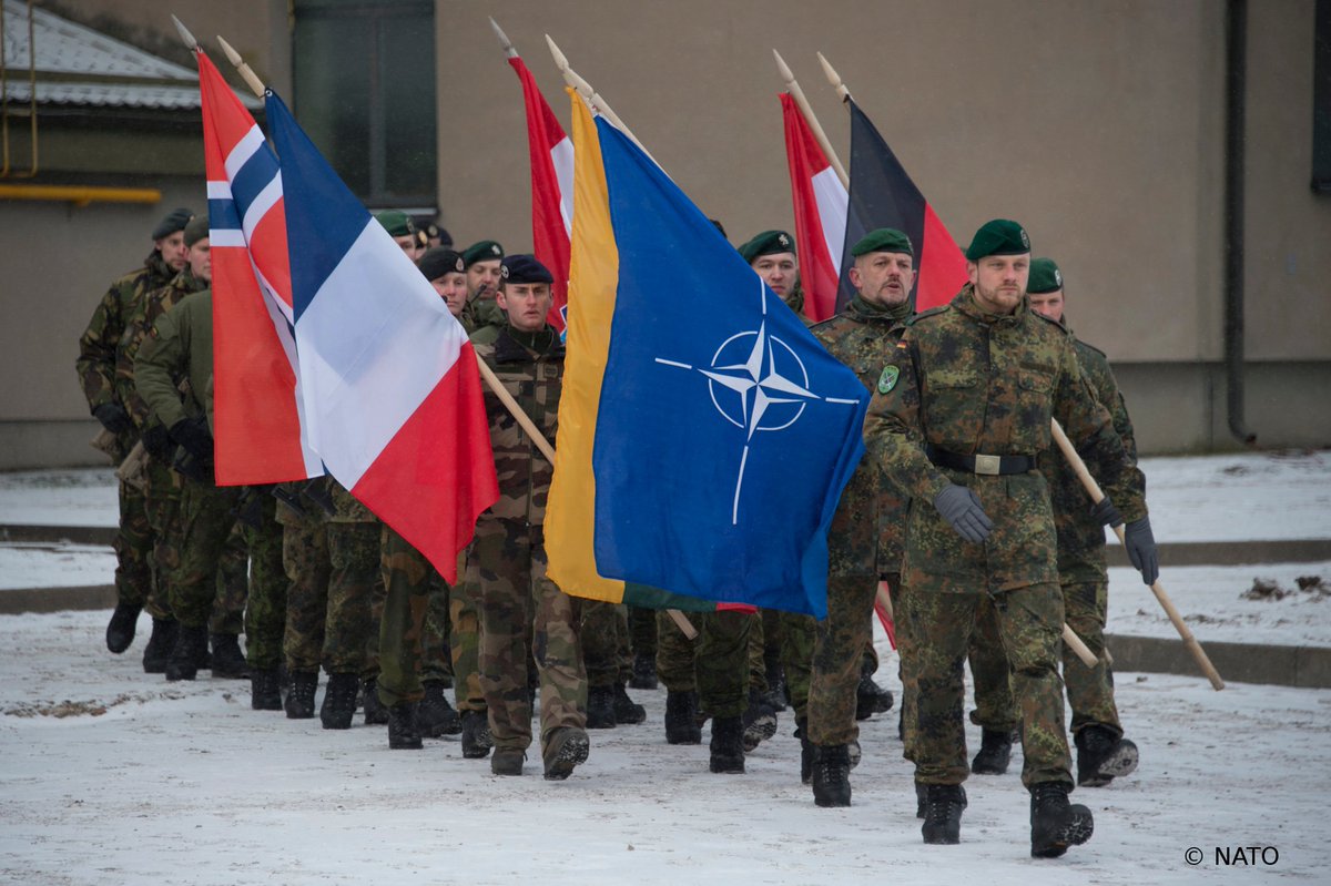 GermanyNATO's tweet photo. Today, together w/ Lithuanian President Dalia Grybauskaitė and Allied representatives, DSG Rose Gottemoeller marked the first anniversary of #NATO’s #enhancedForwardPresence in Lithuania during a ceremony in Rukla. 🇱🇹🇳🇱🇳🇴🇫🇷🇭🇷🇮🇸🇩🇪 #WeAreNATO https://t.co/V3eJvL50xs