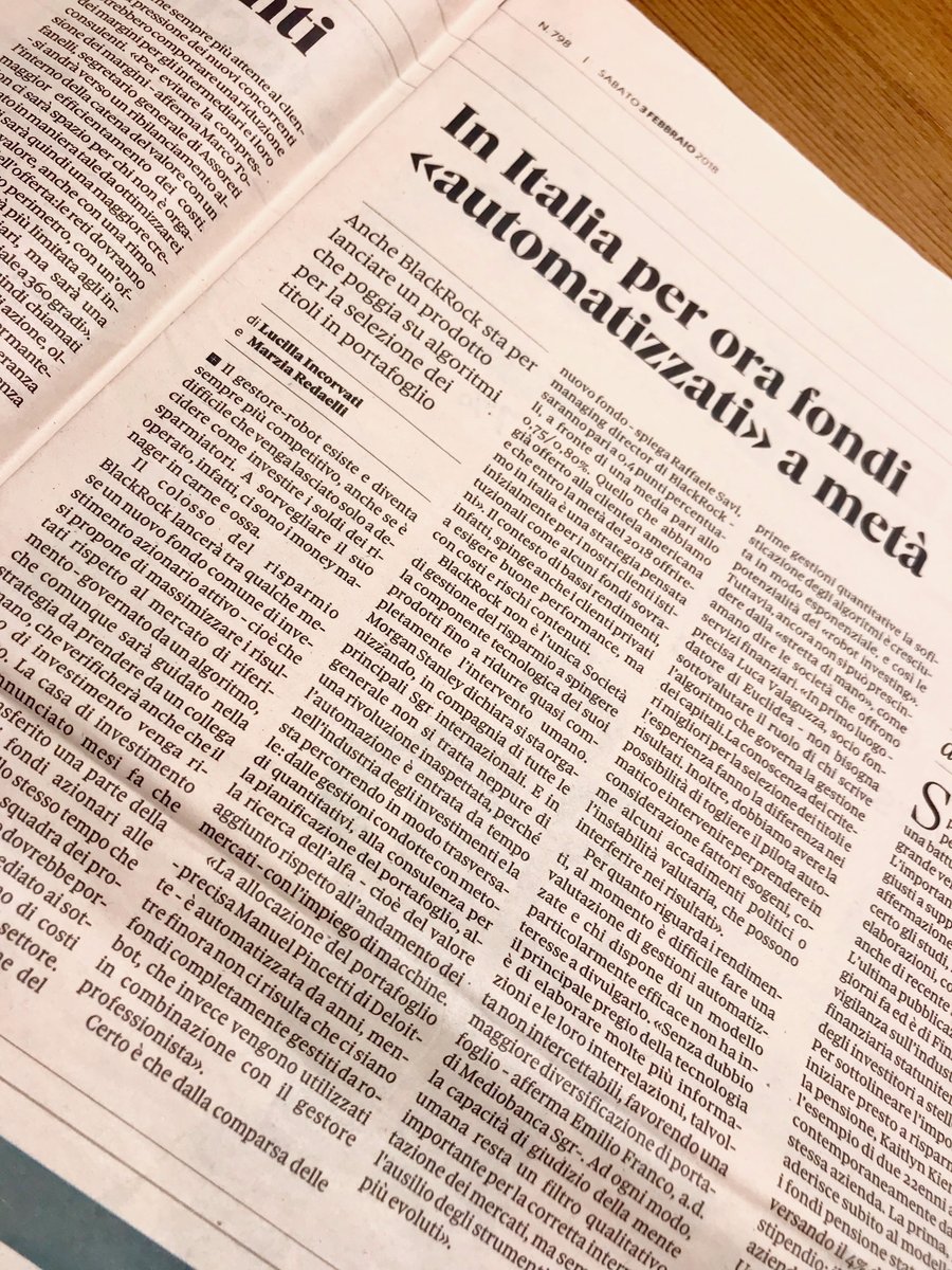 EuclideaSIM's tweet photo. "In primo luogo non bisogna sottovalutare il ruolo di chi scrive l'#algoritmo che governa la #gestione dei #capitali." Su @Plus24Risparmio l'intervista a #LucaValaguzza,. Founder e CPO di Euclidea, sul valore del modello ibrido: https://t.co/t6px3n3wqi https://t.co/rwmNmFI6mN