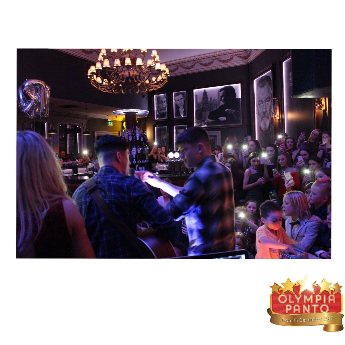 OlympiaPanto's tweet photo. When @sean_conorprice do a surprise performance at our panto wrap party !! Time to get the wheels in motion for next year , we think 🤔😋😉 #TheOlympiaPanto #WhatsNext? #PantoSeason #SeanAndConorPrice #TheOlympiaTheatre https://t.co/yvE7vqI5Vf
