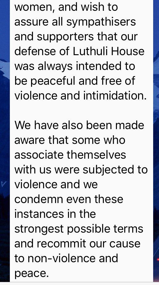 TheMikeAppel's tweet photo. Statement issued by #DefendANC following the assault of a woman by two of the people from their group that went viral on social media. #DefendLuthuliHouse @eNCA https://t.co/LSCmccMi5F