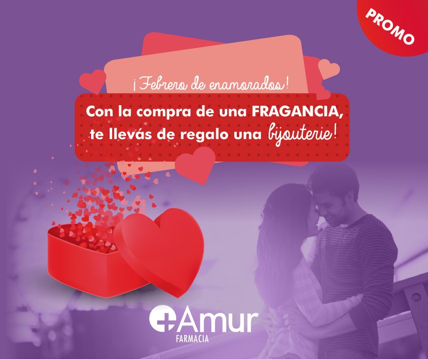 amurmutual's tweet photo. ❤¡MES DE LOS ENAMORADOS!❤
Elegí la fragancia perfecta para esa persona especial, y de regalo te llevas uno par de pendientes 😊
#AMUR #MuchoMasQueUnaPrepaga #PromoFebrero #FarmaciasAmur https://t.co/XcVA9vNfV0