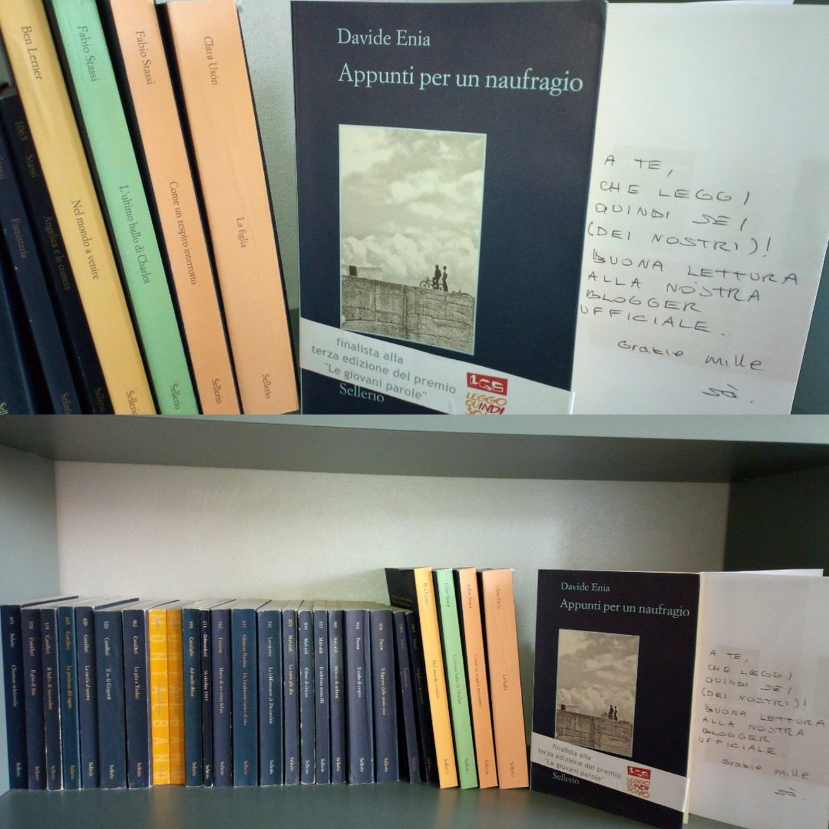 Necessario, urgente, toccante: il mio grazie di cuore a #LeggoQuIndiSono  per avermi fatto leggere #Appuntidiunnaufragio di #DavideEnia e adesso leggetelo tutti! @sellerioeditore