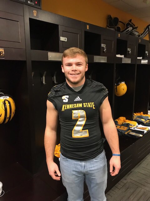 Cole_Gilley2's tweet photo. I’m excited to say that I’m 100% committed to Kennesaw State! @BohannonBrian @CoachChesnutKSU @TimGlanton @Coach_Worley https://t.co/jcPe8urRax