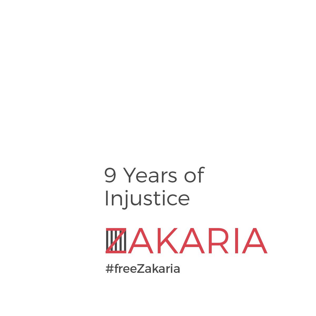 Shihad_tweets's tweet photo. #FreeZakaria
#9YearsofInjustice https://t.co/xL59z5iWfU