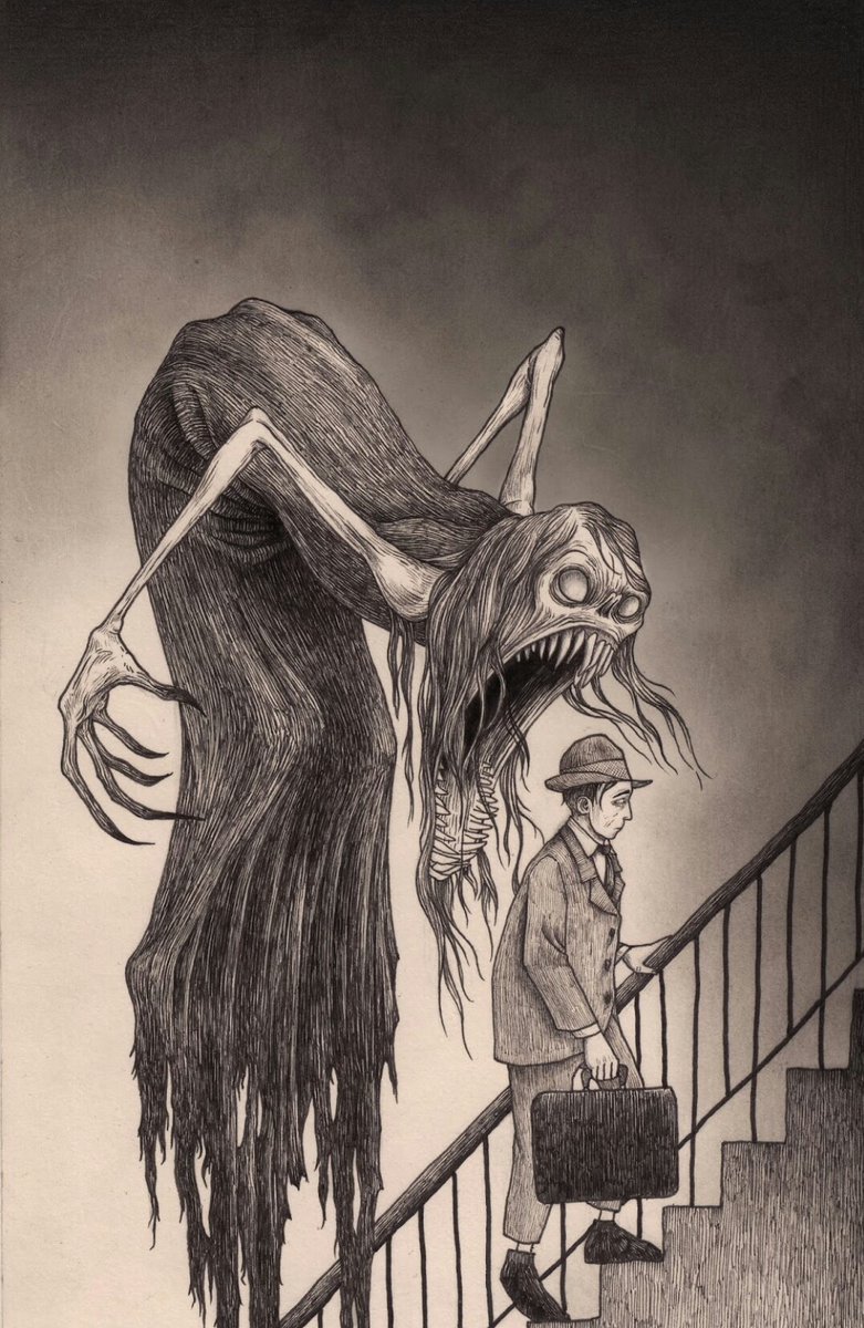 LailokenRi's tweet photo. Monday's pic of the day is by Don Kenn, an artist I'll be posting all week long. It seems that Don is a writer and director of children's shows but in his spare time creates monster's on post-it notes.
https://t.co/PfZiKhRBdN
#horror #art #DonKenn https://t.co/KOUXnRGSCs