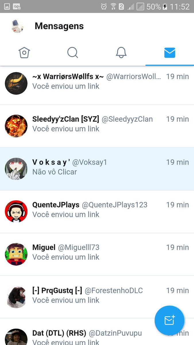 Mano o @DeasterPvP me enviou uma porra de link quando cliquei ganhei um monte de seguidores sem saber quem era .___.