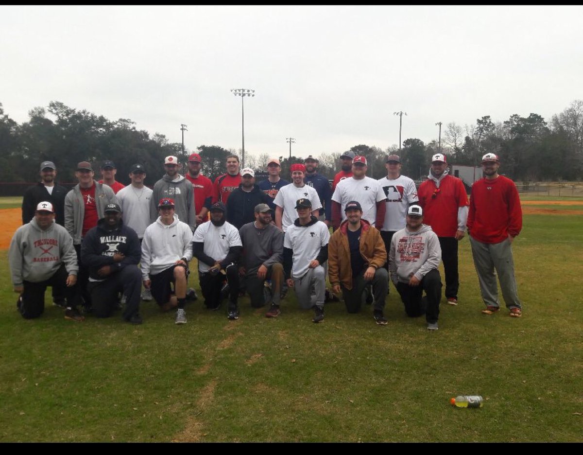 C_Murrill's tweet photo. Had a blast this weekend at the first annual @TheodoreBobcats baseball Alumni game. There is a reason I’ve been retired for 7 years. Crazy to think it started I high school and ended in pro ball! #CameFullCircle #BobcatNation #SeeYaNextYear #ImStillSore https://t.co/FZOeIQQWbE