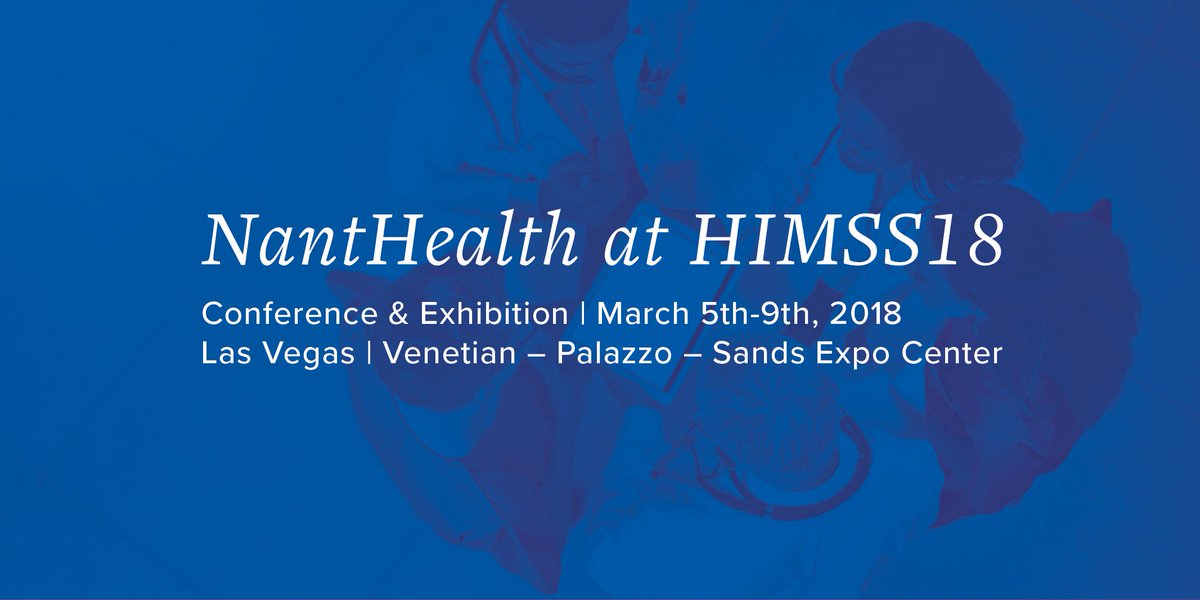 NantHealth's tweet photo. We're excited to exhibit at #HIMSS18 next month in Las Vegas! Check us out at Booth 14003 in the Solutions Lab Pavilion and learn about #DeviceConX and #VitalsConX and how they take device integration to the next level! #mdi #digitalhealth https://t.co/G8mdGb8tH2