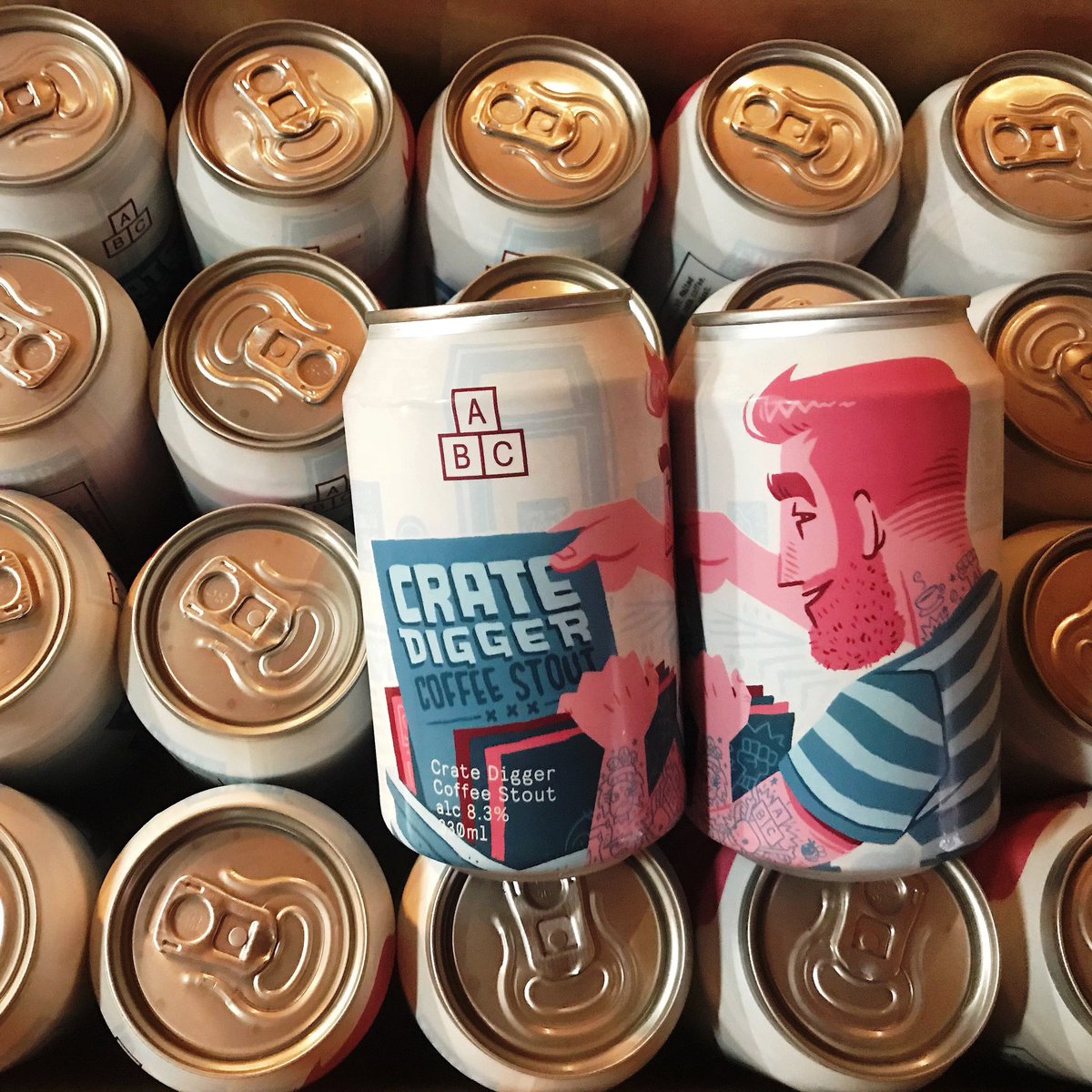 alphabetbrewing's tweet photo. This Monday mornings coffee fix provided by Crate Digger ☕️☕️☕️☕️☕️☕️☕️☕️☕️ #coffefix #alphabetbrewing #cratedigger #craftbeer #cans https://t.co/SMucVQ1coD