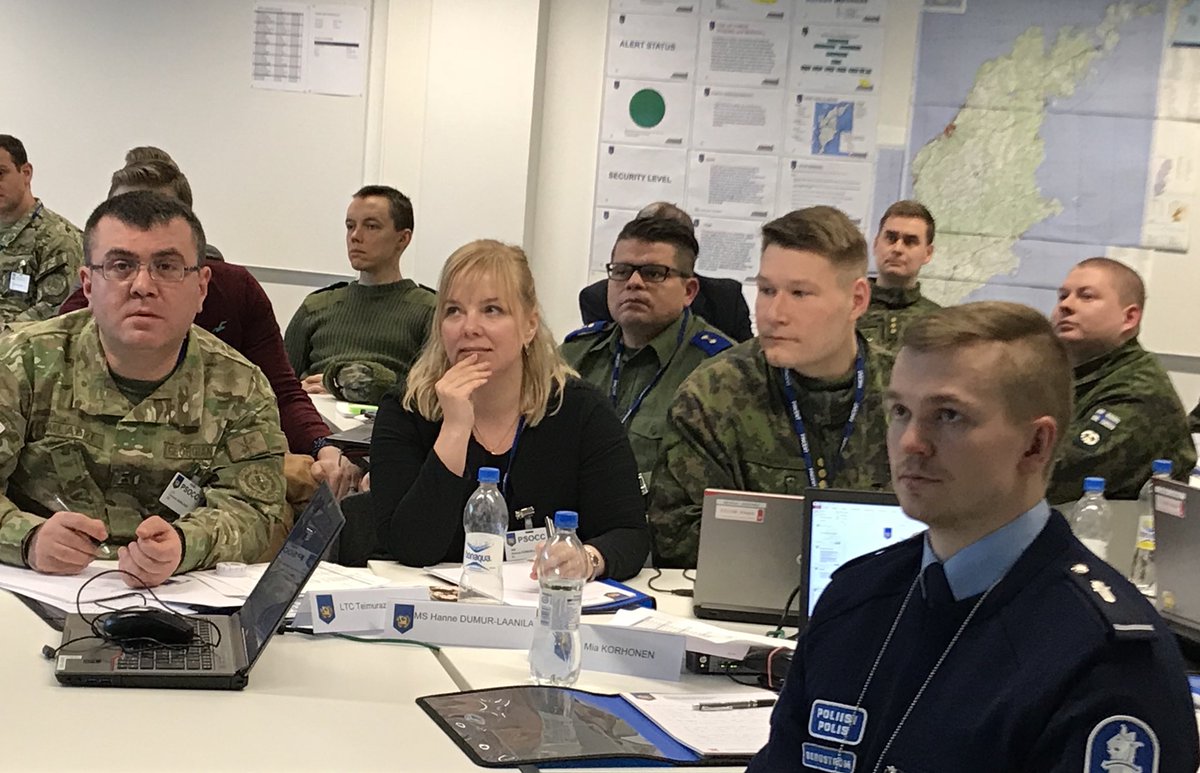 mpkkfi's tweet photo. The first course of 2018 started at #FINCENT today. Peace Support Operation Cooperation course (#PSOCC) is a tailored course that will be integrated with the international #VIKING18 exercise in April. https://t.co/6pk2TmCyIp