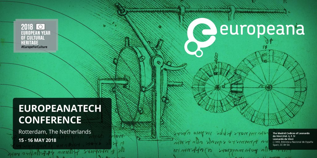 EuropeanaTech's tweet photo. Only two more days to submit your presentation for the EuropeanaTech 2018 Conference! https://t.co/X9DiFGp7kJ https://t.co/FliykbuKCY