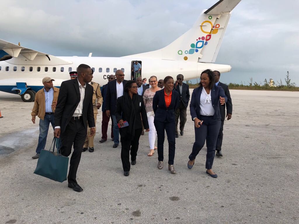 bisbahamas's tweet image. Arrival on Saturday of Prime Minister, Dr. the Hon. Hubert Minnis and Mrs. Patricia Minnis in Grand Bahama to officially open Pirate's Cove and Bahama Zipline.

#OfficialSource