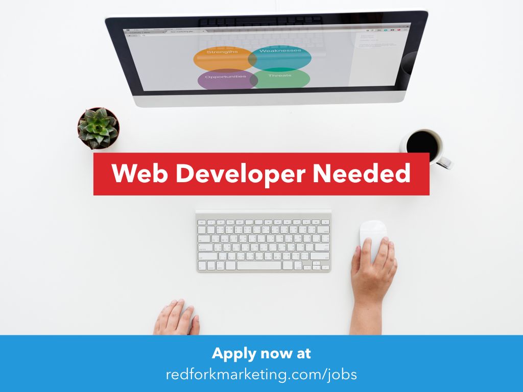 redforkteam's tweet photo. We're looking for a web developer to work on our clients' websites and other web-based projects as needed. Apply now at https://t.co/AYrwgyewjF

#WereHiring #WebDeveloper #WeLoveSmall https://t.co/BuvTPgLp7l