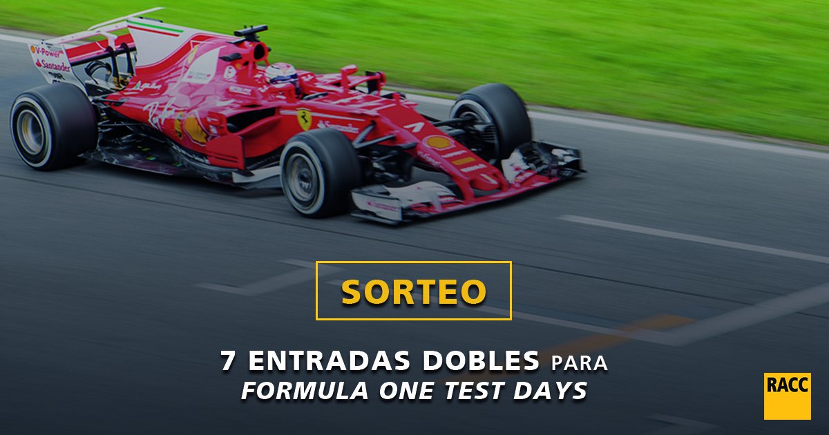 ClubRACC's tweet image. 🏁 SORTEO #F1TestDays
Ahora tenéis la oportunidad de conocer los nuevos coches de la F1 durante los Test Days del 26 de febrero al 1 de Marzo en el @Circuitcat_es  👌

¿Cómo participar?
1️⃣ Follow
️2️⃣ bit.ly/Sorteo-TestDays

Suerte 😜