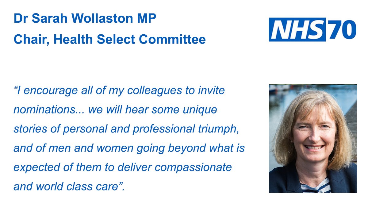 NHSEngland's tweet photo. 🔊 @sarahwollaston 'how MPs can get involved with the #NHS70 Parliamentary awards to recognise and celebrate truly outstanding #NHS work'. https://t.co/a6qtCjHuj6 #NHS70
@politicshome @Number10gov @daily_politics @DodsGroup https://t.co/enwfOWhLWh