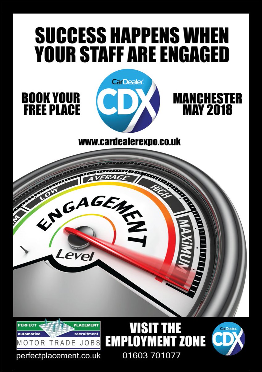 MotorTradeJobs's tweet photo. If you are serious about Staff Engagement you need to be at this year's #CDX18, here's why: https://t.co/Wcv0cV2GXW https://t.co/1rlwsHB4WJ