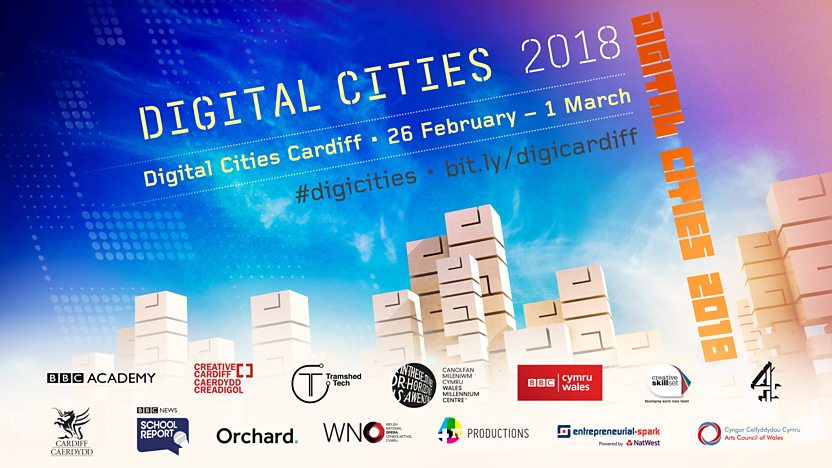 Arts_Wales_'s tweet photo. Digital Cities is back with an exciting series of free workshops, masterclasses and networking events for the creative industries in Cardiff and South Wales, running from 26 February to 1 March 2018. Sign up now! #digicities https://t.co/jzmubJB2ld https://t.co/5wtrpYIjgW