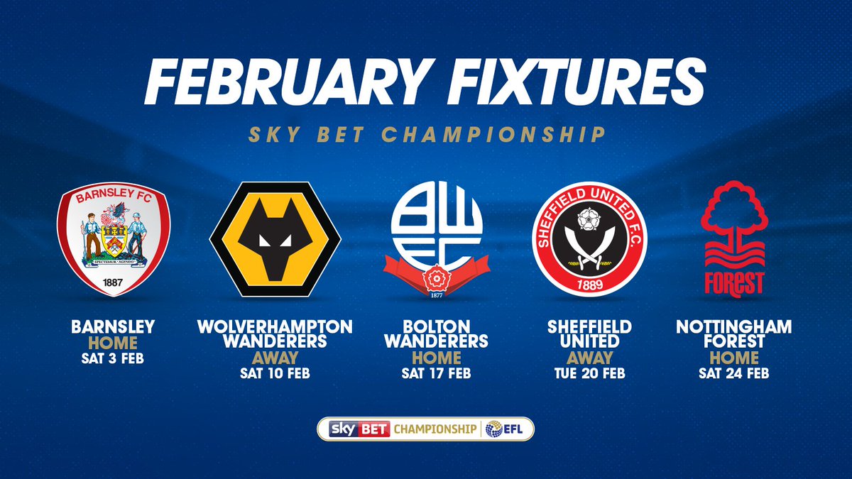 QPR's tweet photo. ✅ #QPRvBAR
🔜 #WOLvQPR
🔜 #QPRvBOL
🔜 #SHUvQPR
🔜 #QPRvNOT

Next stop, @Wolves. #QPR https://t.co/PLft5maDnq