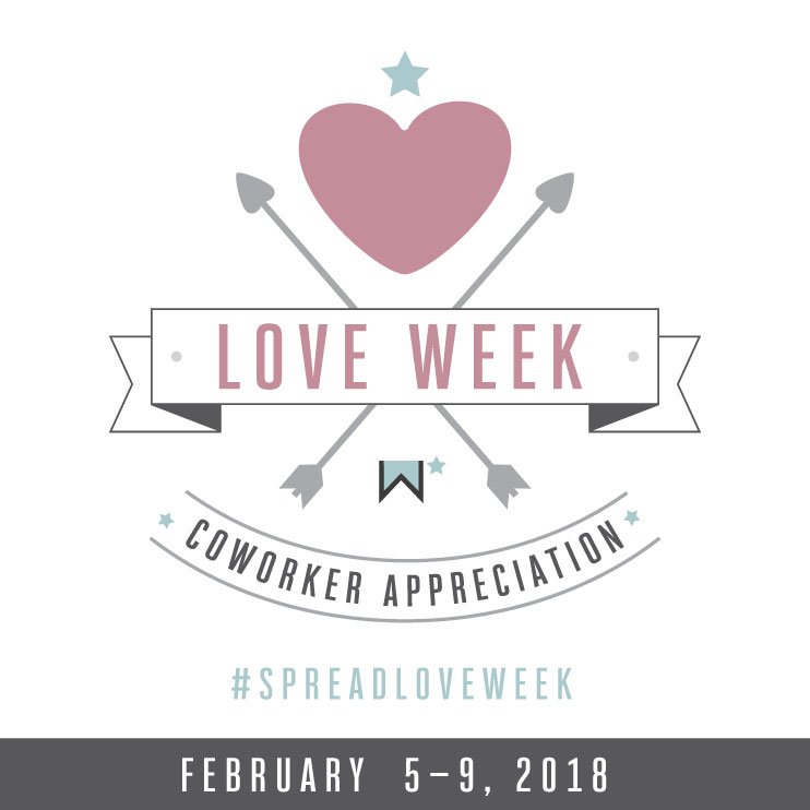 welcoa's tweet photo. It's LOVE WEEK! This year, WELCOA is bringing Love Week to the office. Stay tuned for photos from our week spent caring, connecting and loving each other. #SpreadLoveWeek https://t.co/E3vNukmGtH