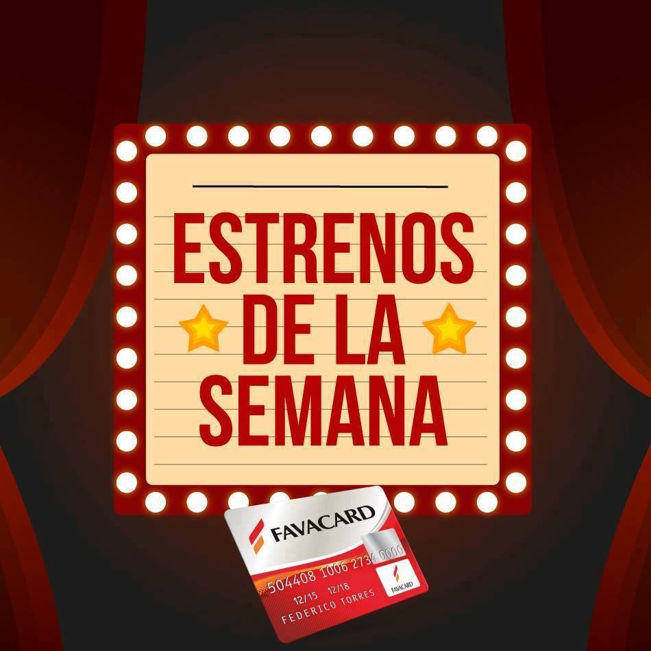 Favacard's tweet photo. Disfrutá esta semana del Estreno🎥 que tanto esperás‼⚠ 
Recordá que con tu tarjeta #Favacard tenés la oportunidad de disfrutar un 2x1 en tus entradas. 
🖱Hacé click aquí: 
https://t.co/jWDTEXOIzD. https://t.co/HaJhJNEhbR