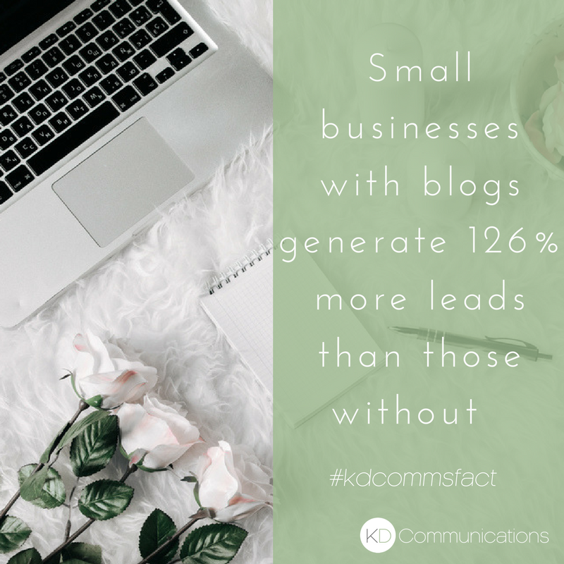 kathrynbaird_'s tweet photo. Did you know that small businesses with blogs generate 126% more leads? #kdcommsfact Reason enough to blog if you ask me #blogging #blogger https://t.co/raCaYR5fxp