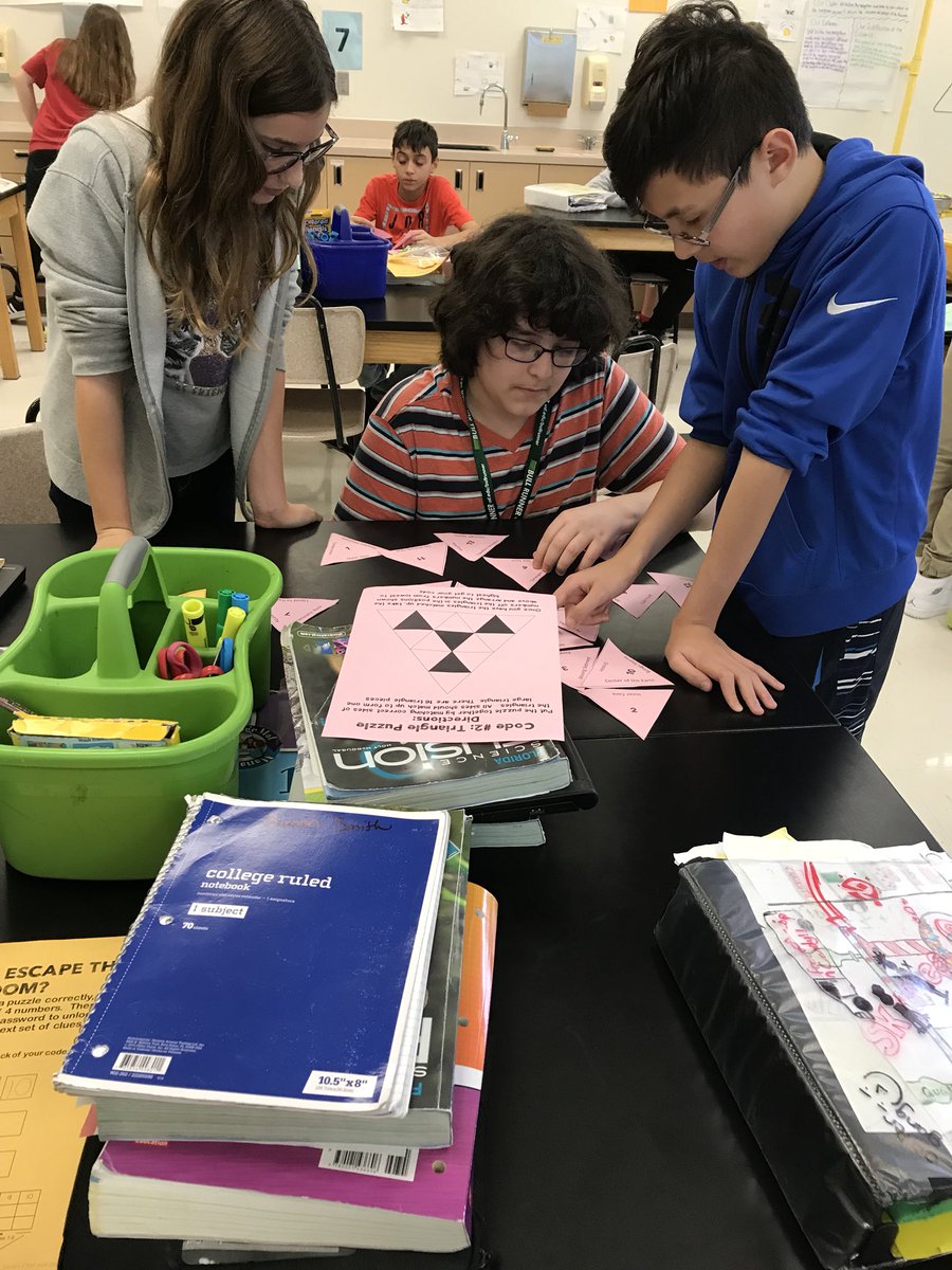 Alexandteach's tweet photo. Can you escape?! My students participated in an Earth Science escape room in class today! This can be utilized in all subjects! #loveleeschools #caloosamiddle #scienceiscool https://t.co/D8yiHeL386