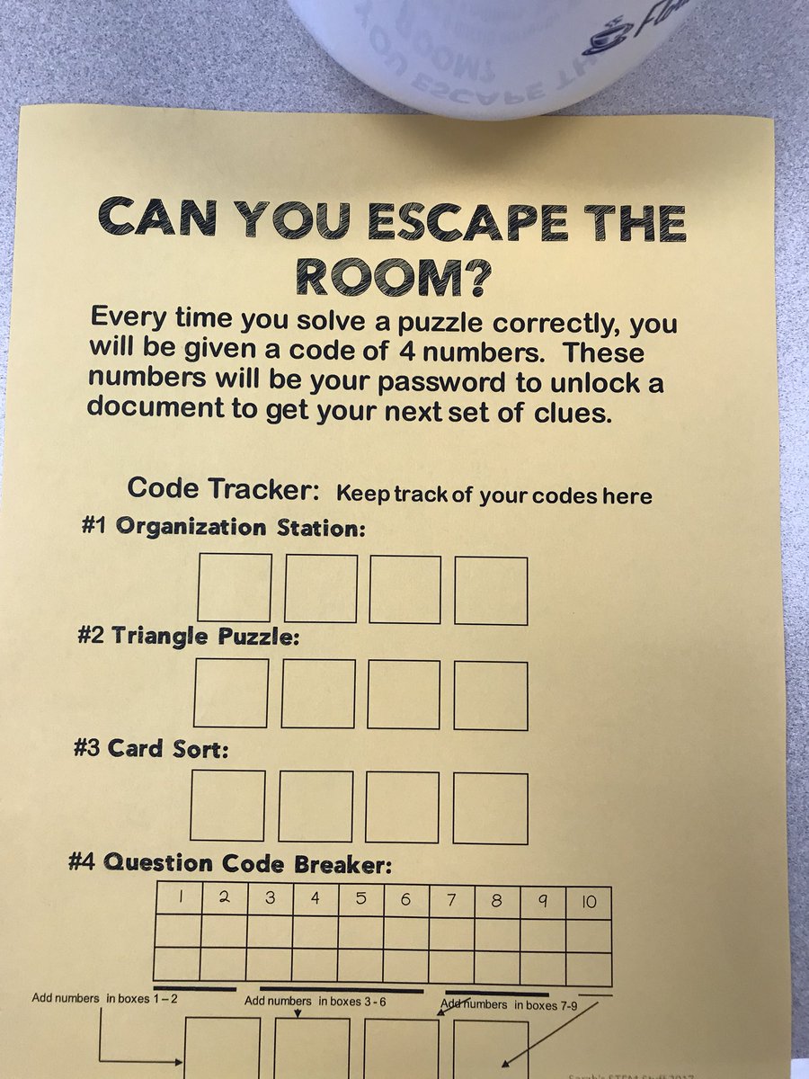Alexandteach's tweet photo. Can you escape?! My students participated in an Earth Science escape room in class today! This can be utilized in all subjects! #loveleeschools #caloosamiddle #scienceiscool https://t.co/D8yiHeL386