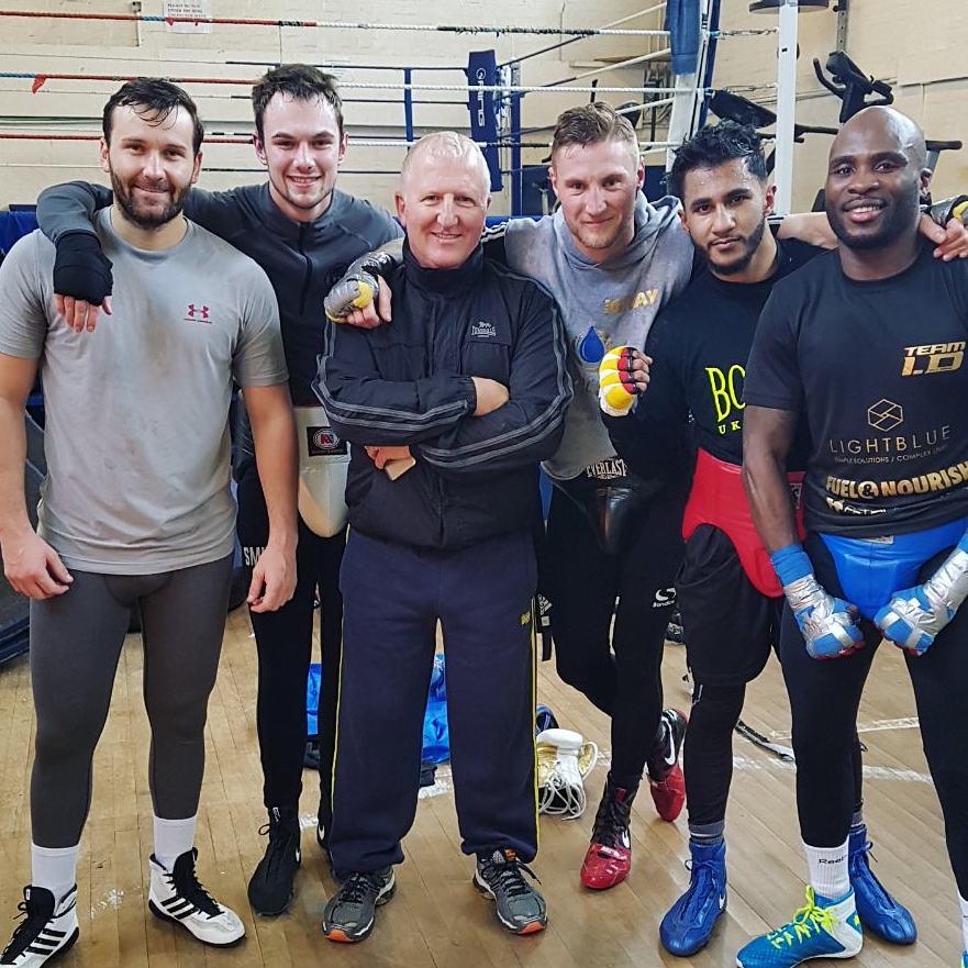 Another good day in the office with #TeamWilkey 5 weeks to go till fight night on 10th March