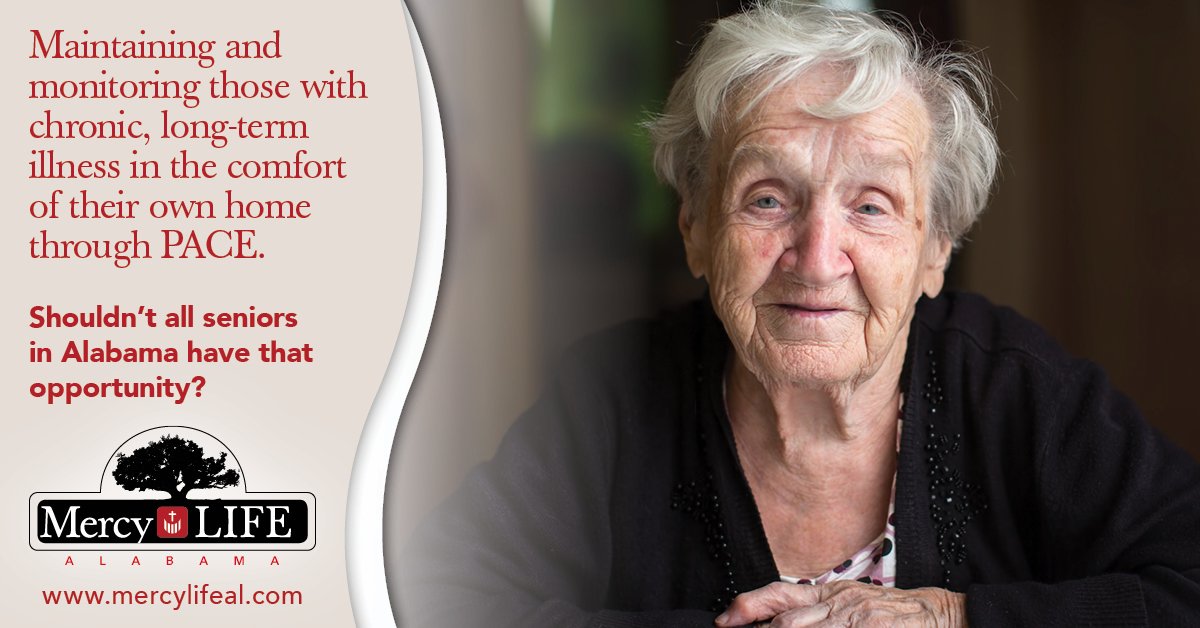mercylifeal's tweet photo. Maintaining and monitoring those with chronic, long-term illness in the comfort of their own home through PACE.
Shouldn’t all seniors in Alabama have that opportunity?#IamMedicaid https://t.co/zdIPVVsUFQ