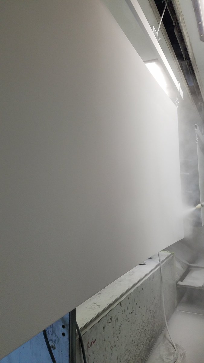 PinnaclPwdrCoat's tweet photo. Massive panels just meet our length limit: 110 inches by 48! #PerfectCoverage #powderoverpaint https://t.co/6rXwYsBVTF