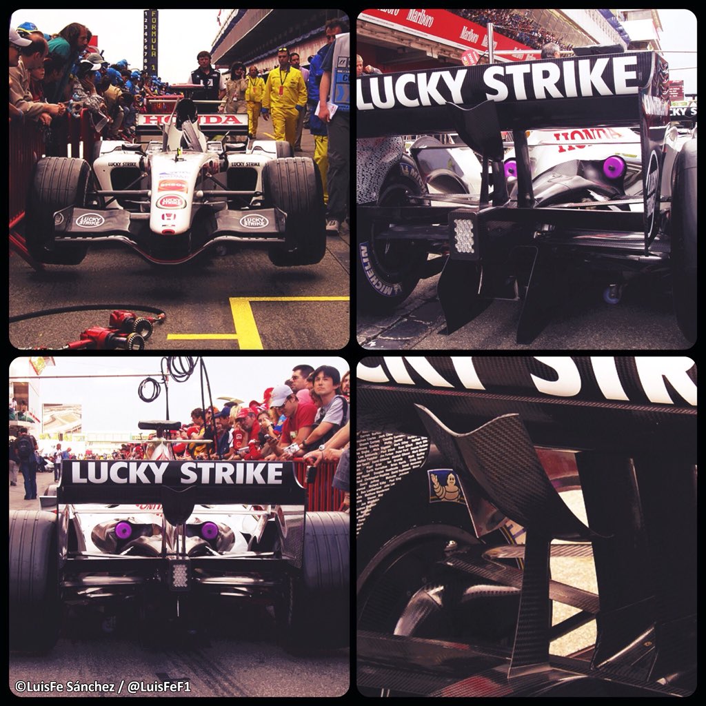 LuisFeF1's tweet photo. @Circuitcat_es @SauberF1Team @MassaFelipe19 El BAR 007 de Button y Sato. Descalificados por utilizar un segundo depósito oculto de gasolina de 9 litros #F1 https://t.co/Ae0U4kY5LL