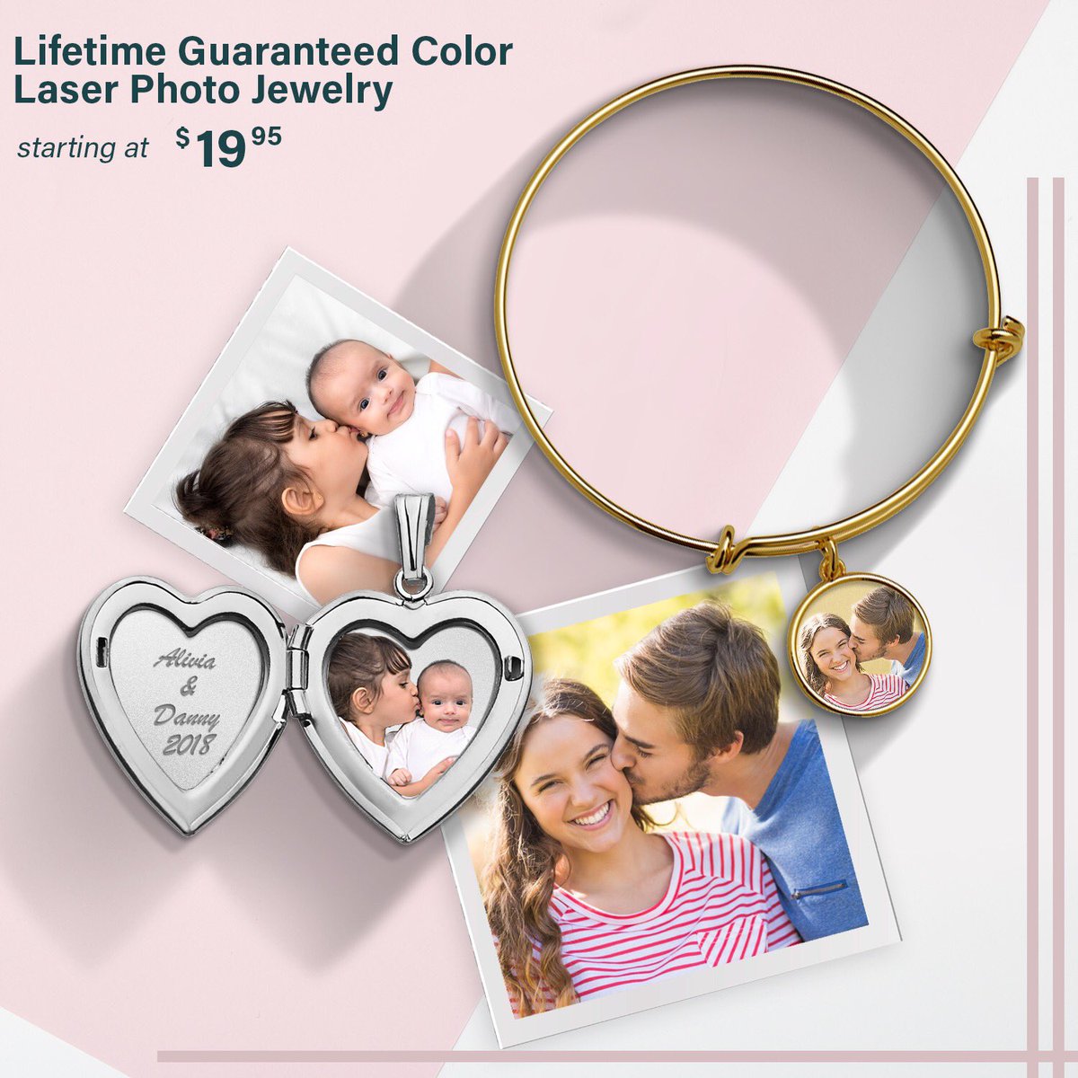 PicturesOnGold1's tweet photo. #valentinesdaygifts #photoengraved #jewelry Have a photo permanently laser engraved on to our jewelry. It lasts a lifetime. Shop Here https://t.co/u328TwpwQs Use #PromoCode HEART Save Additional 10%. #uniquegifts #giftforher #giftsforhim https://t.co/69JRVisp1G