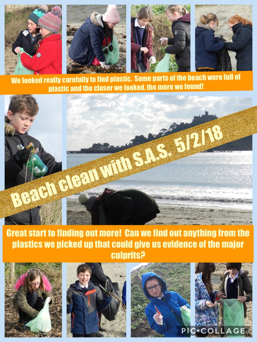 TokeleyF's tweet photo. Great Beach Clean today to boost campaign for Plastic Free world!   (Start Big!)  @PensansSchool, @AngelaArmytage https://t.co/gblU8TkkTD
