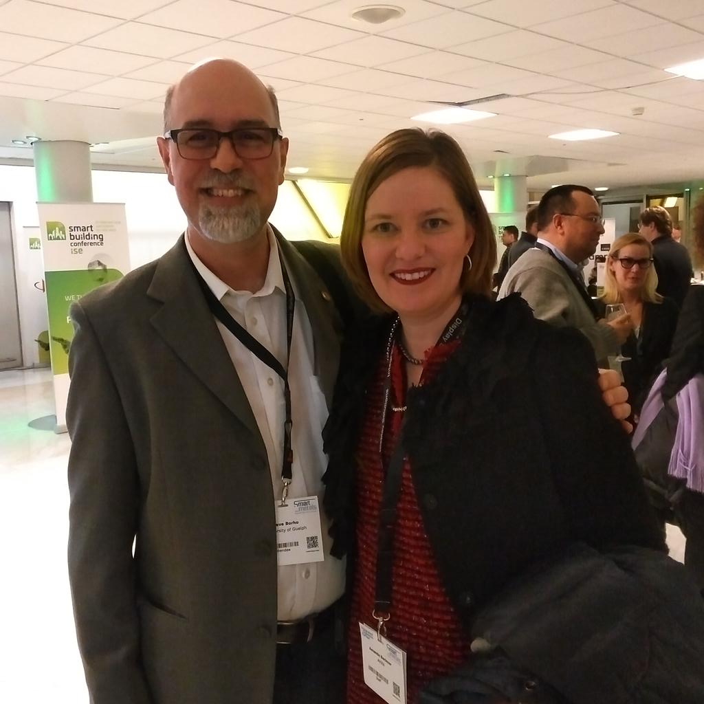ritaborho's tweet photo. @abeckner &amp; @steveborho #ISE2018. Meeting up after the keynote speaker https://t.co/nHkqYIVh2x