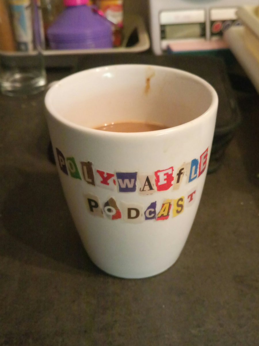 Anthspeak's tweet photo. This coffee tastes funny. #polywaffle #podcast #comedy https://t.co/BAwj4acRDI